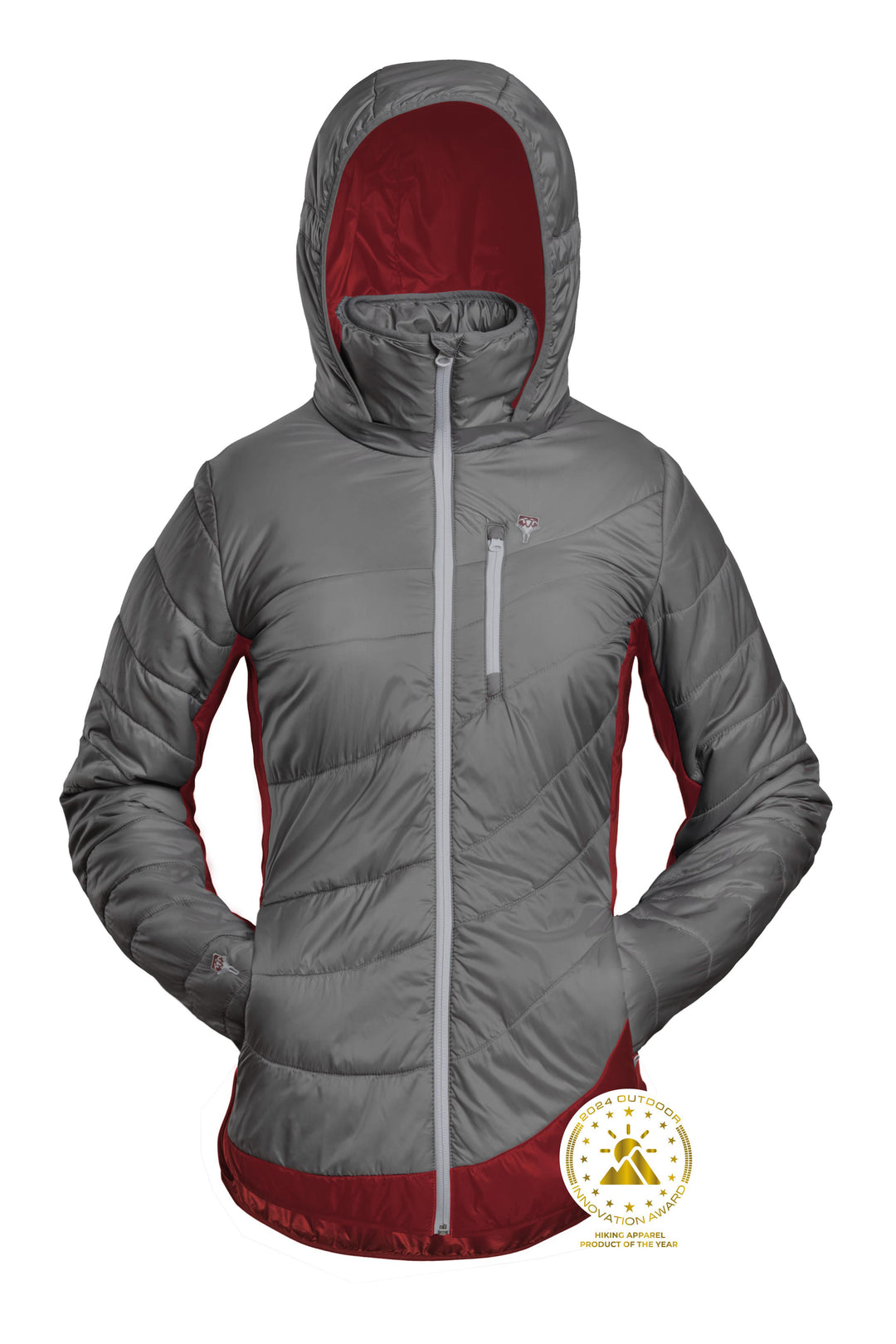 Refreshful Silkwool jacket Damen Grau Award