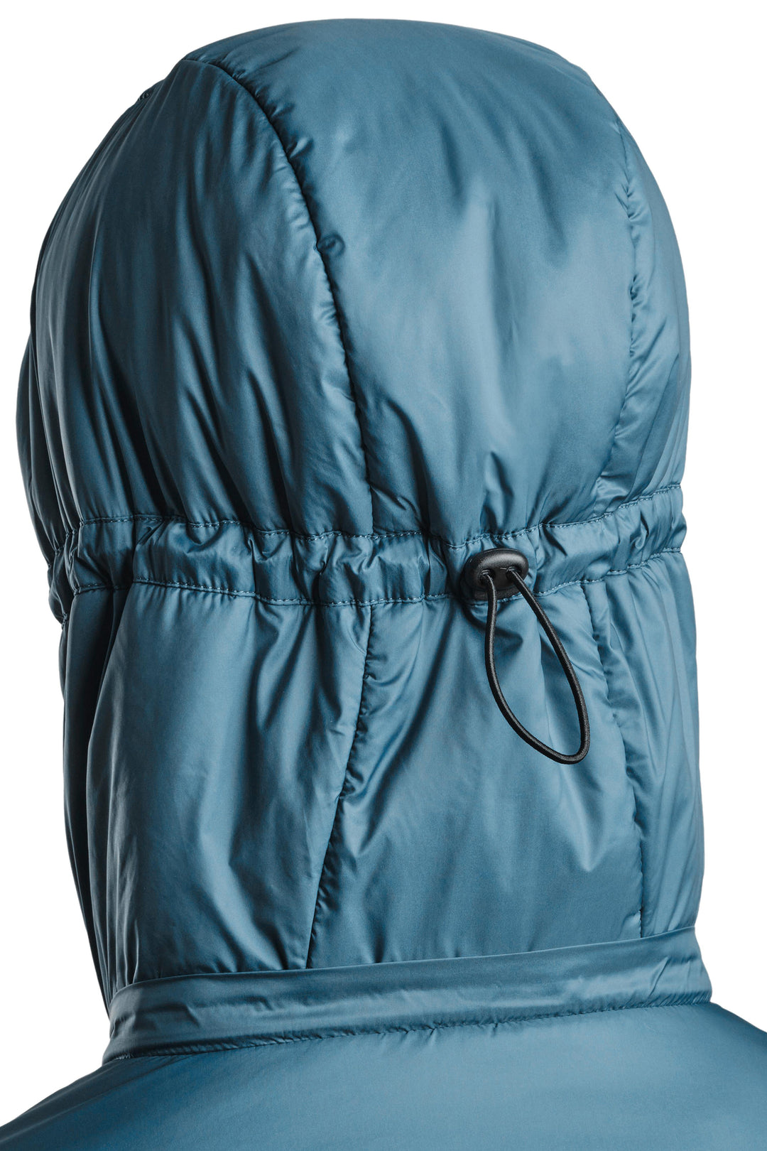 Refreshful Silkwool Jacket Damen Blau Verstellbare Kapuze