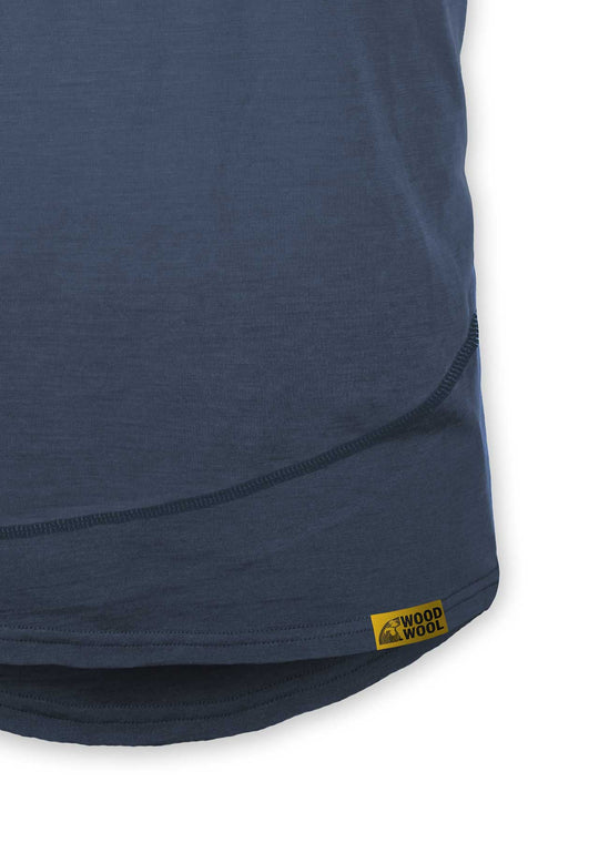 Woodwool Shirt Mr pike Logo Blau