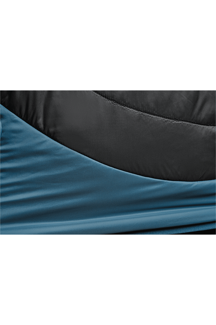 Refreshful SilkWool Jacket | Black - Saphir Blue M
