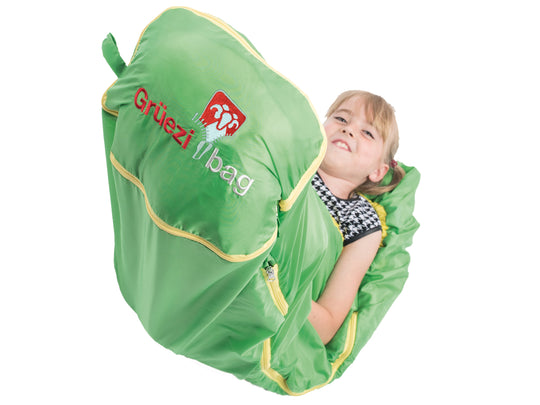 mitwachsender Kinderschlafsack Kids Grow Colorful Gecko Green - hoher Kuschelfaktor