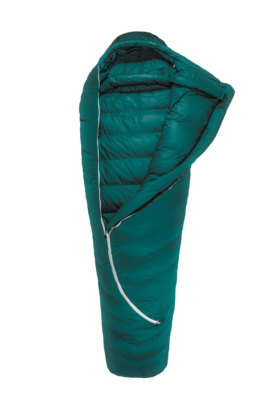 Grüezi bag Mumienschlafsack Biopod DownWool Subzero 185 - aufgeschlagen