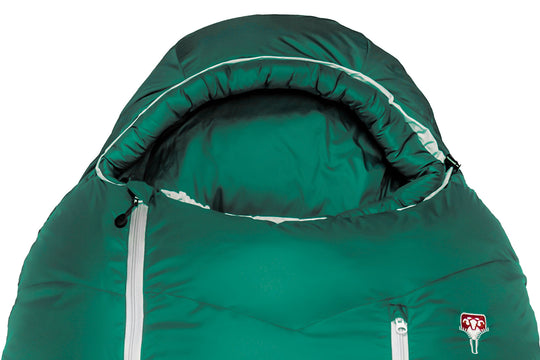 Grüezi bag Outdoorschlafsack Biopod DownWool Subzero 185 - anpassbare Kapuze
