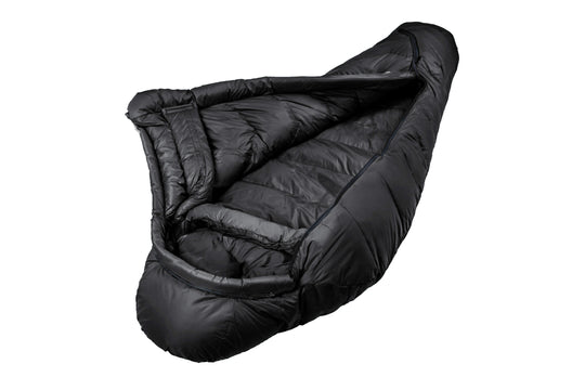 Grüezi bag Wollschlafsack Biopod DownWool Subzero 185 black edition