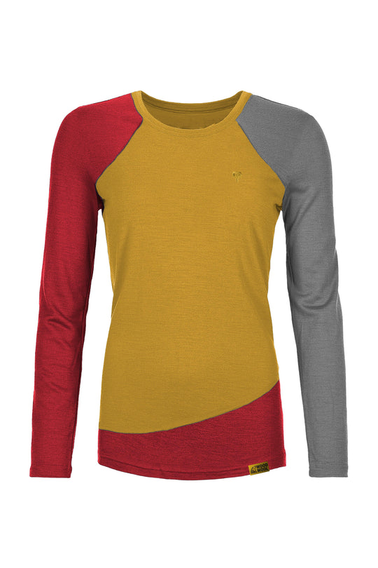 WoodWool Longsleeve Lady Phillippa | Daisy Daze Yellow