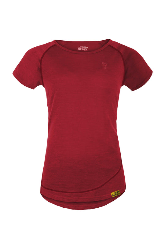 WoodWool T-Shirt Lady Burnham | Fired Red Brick