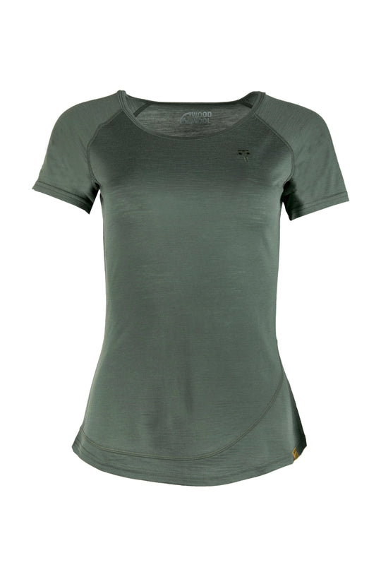 WoodWool T-Shirt Lady Burnham | Bayberry Green