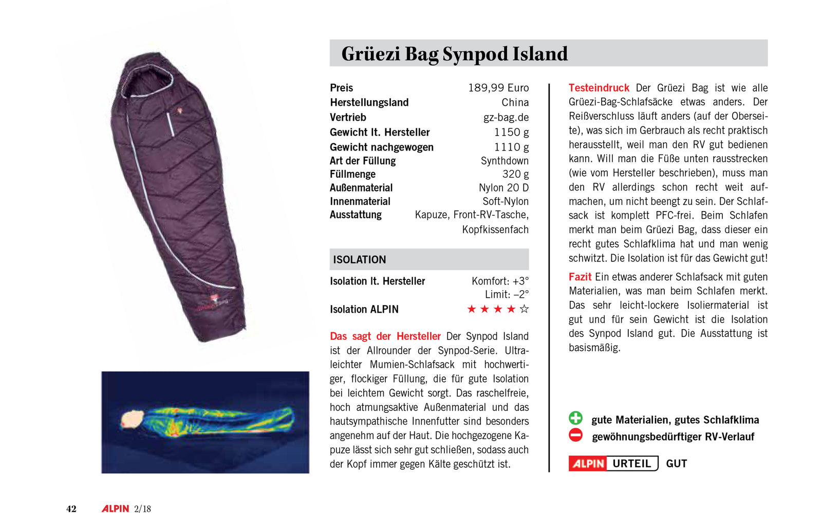 Grüezi bag Schlafsack