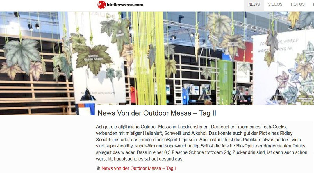 News im Onlinemagazin Kletterszene: Zuwachs in der DownWool Familie -  ab März 2019 bei Grüezi bag