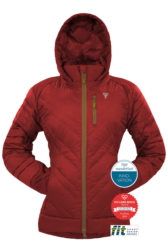 Lightful Downwool Jacke Rot