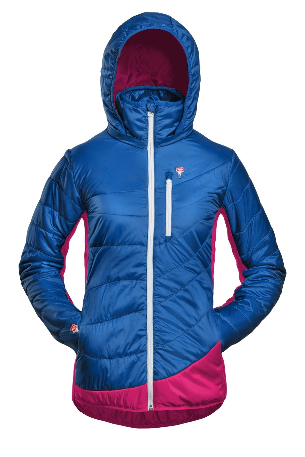 Refreshful SilkWool Jacket | Women´s | Skydiver Blue - Raspberry Red