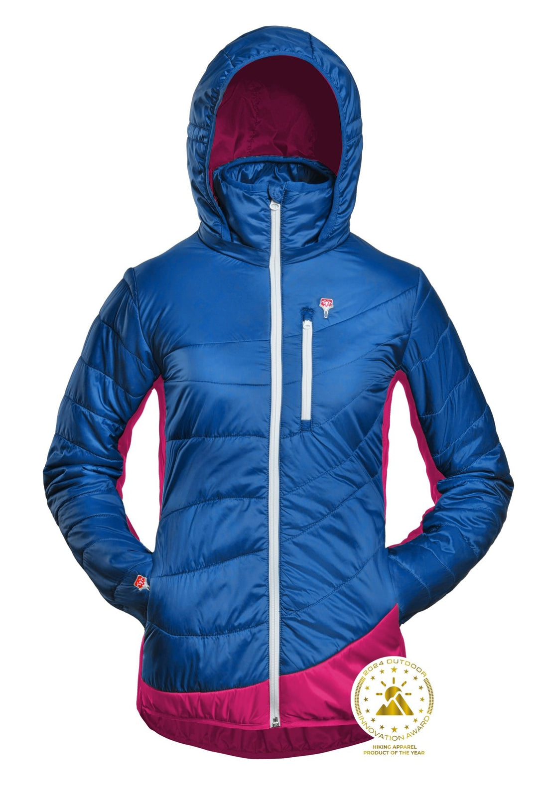 Refreshful SilkWool Jacket | Women´s | Skydiver Blue - Raspberry Red