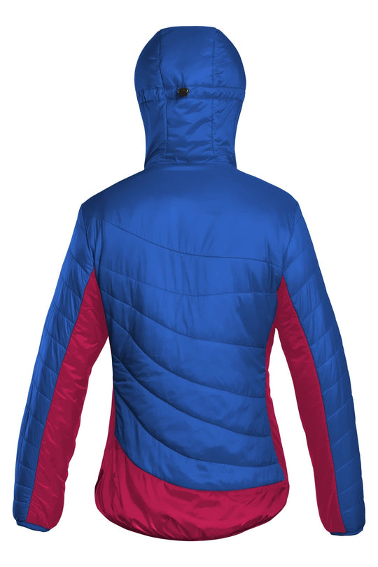 Refreshful SilkWool Jacket | Women´s | Skydiver Blue - Raspberry Red