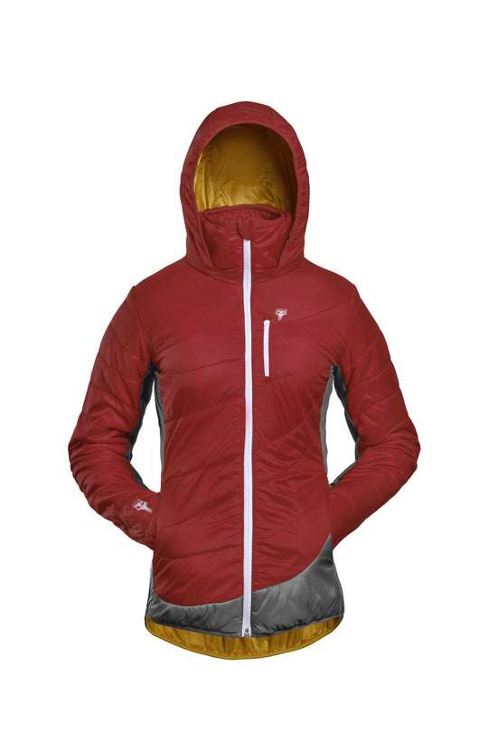 Refreshful SilkWool Jacket W | Cherry - Grey