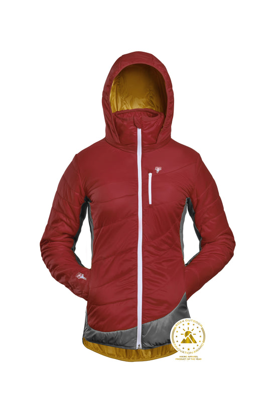 Refreshful SilkWool Jacket W | Cherry - Grey