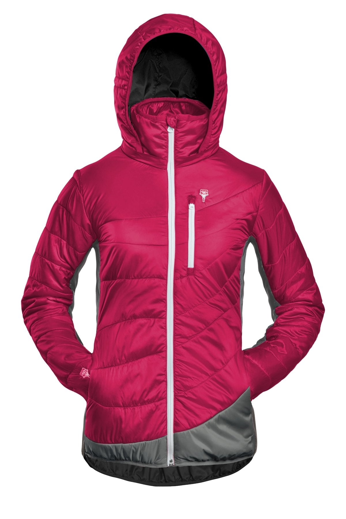 Refreshful SilkWool Jacket | Women´s | Raspberry Red - Grey