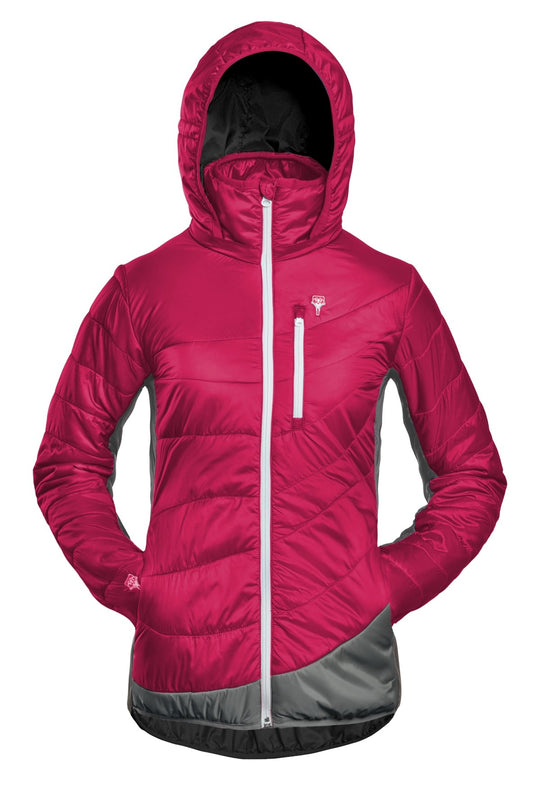 Refreshful SilkWool Jacket | Women´s | Raspberry Red - Grey