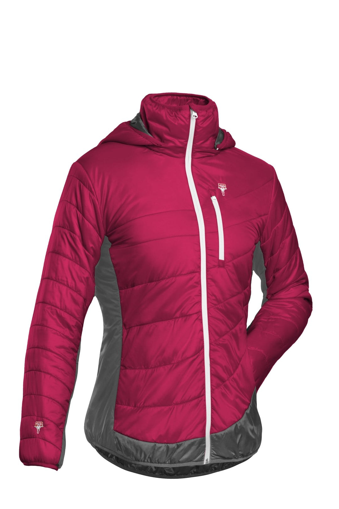 Refreshful SilkWool Jacket | Women´s | Raspberry Red - Grey