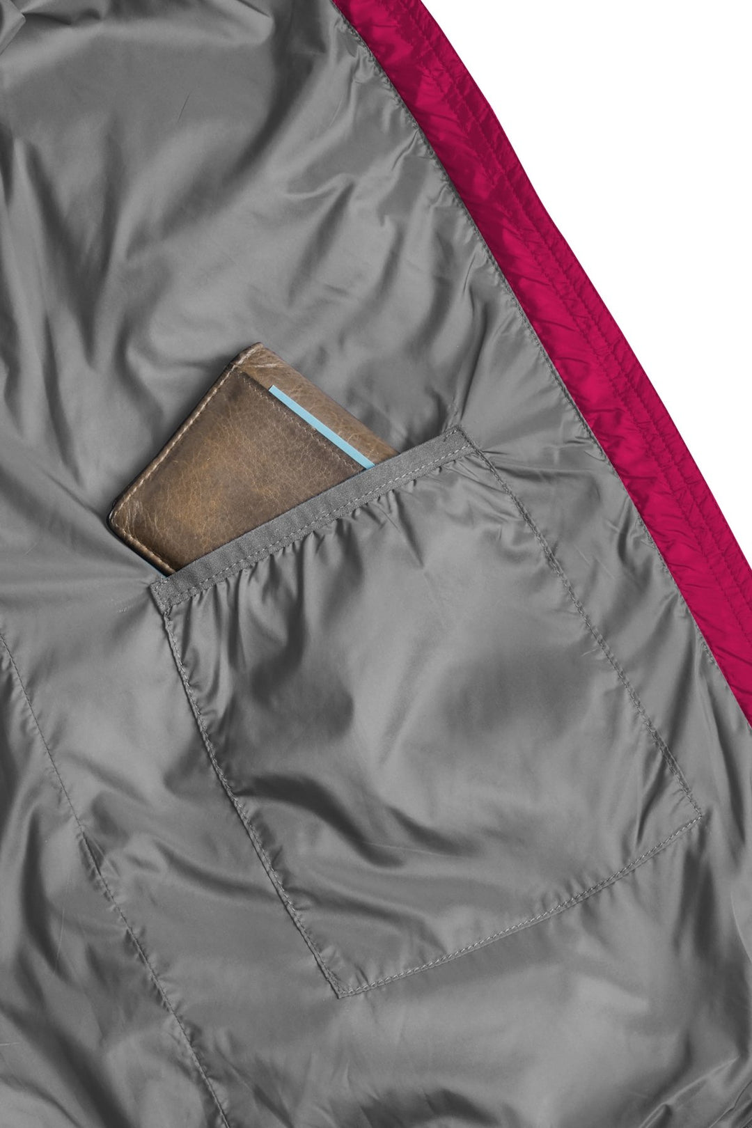 Refreshful SilkWool Jacket | Women´s | Raspberry Red - Grey