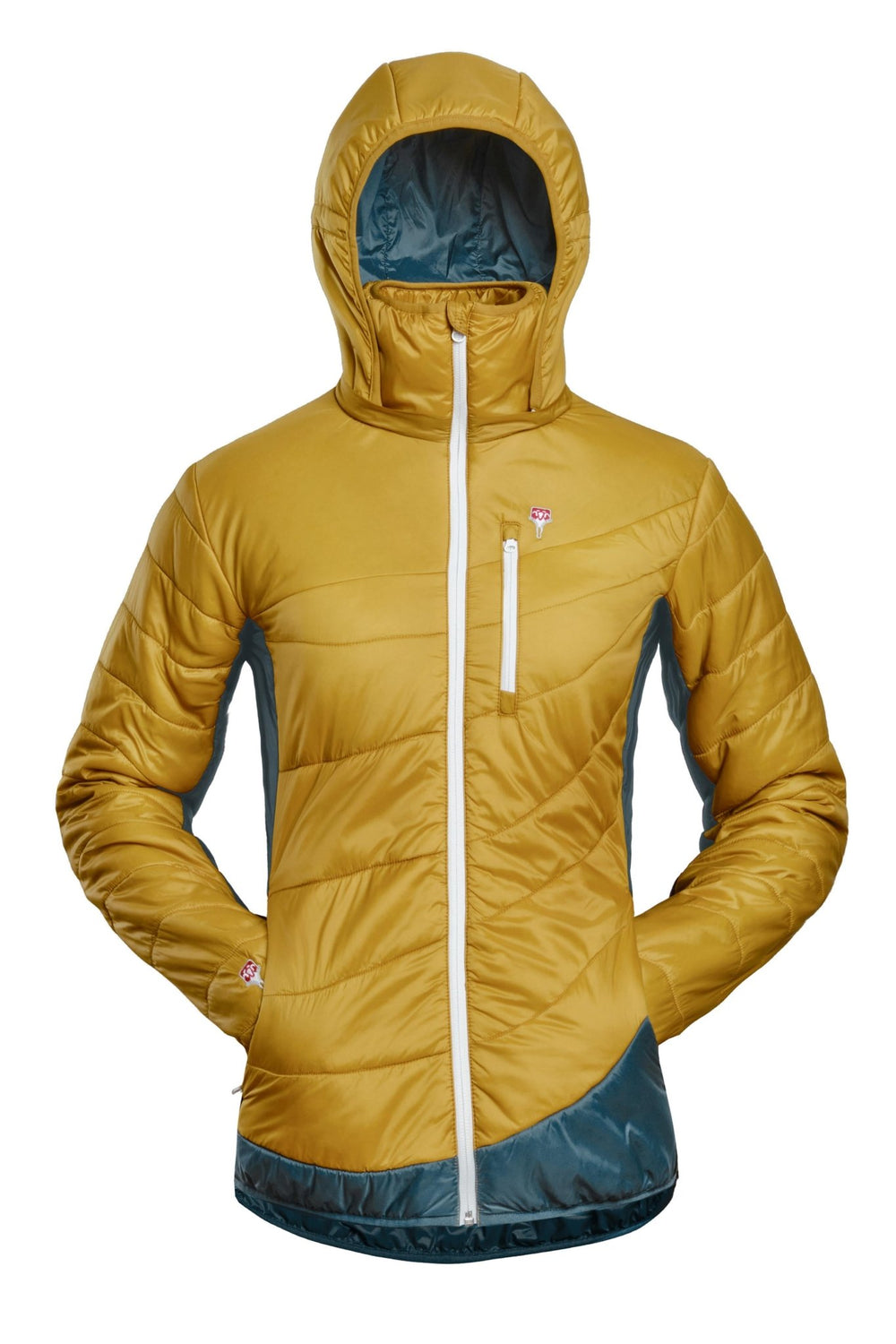 Refreshful SilkWool Jacket W | Pineapple - Saphir Blue