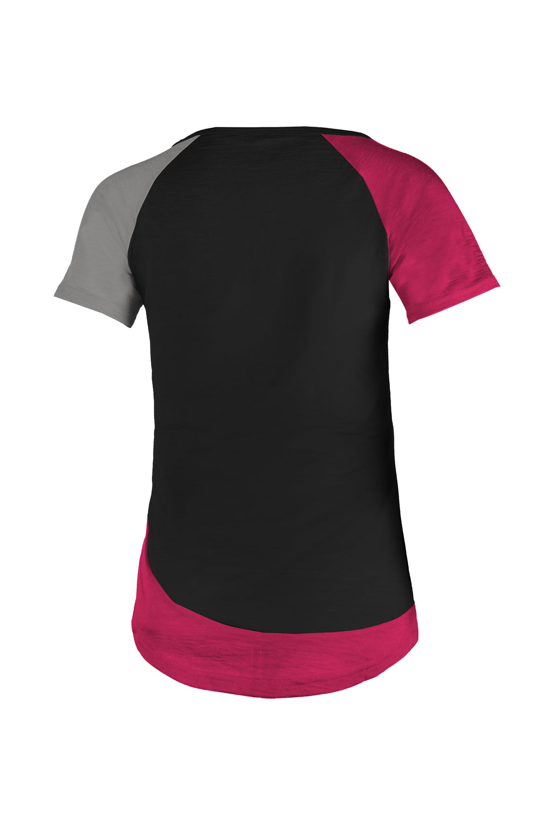WoodWool T-Shirt Lady Janeway | Black - Raspberry Red