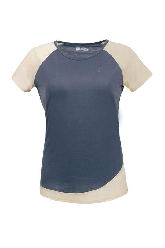 WoodWool T-Shirt Lady Janeway | Ocean Cavern - Angora