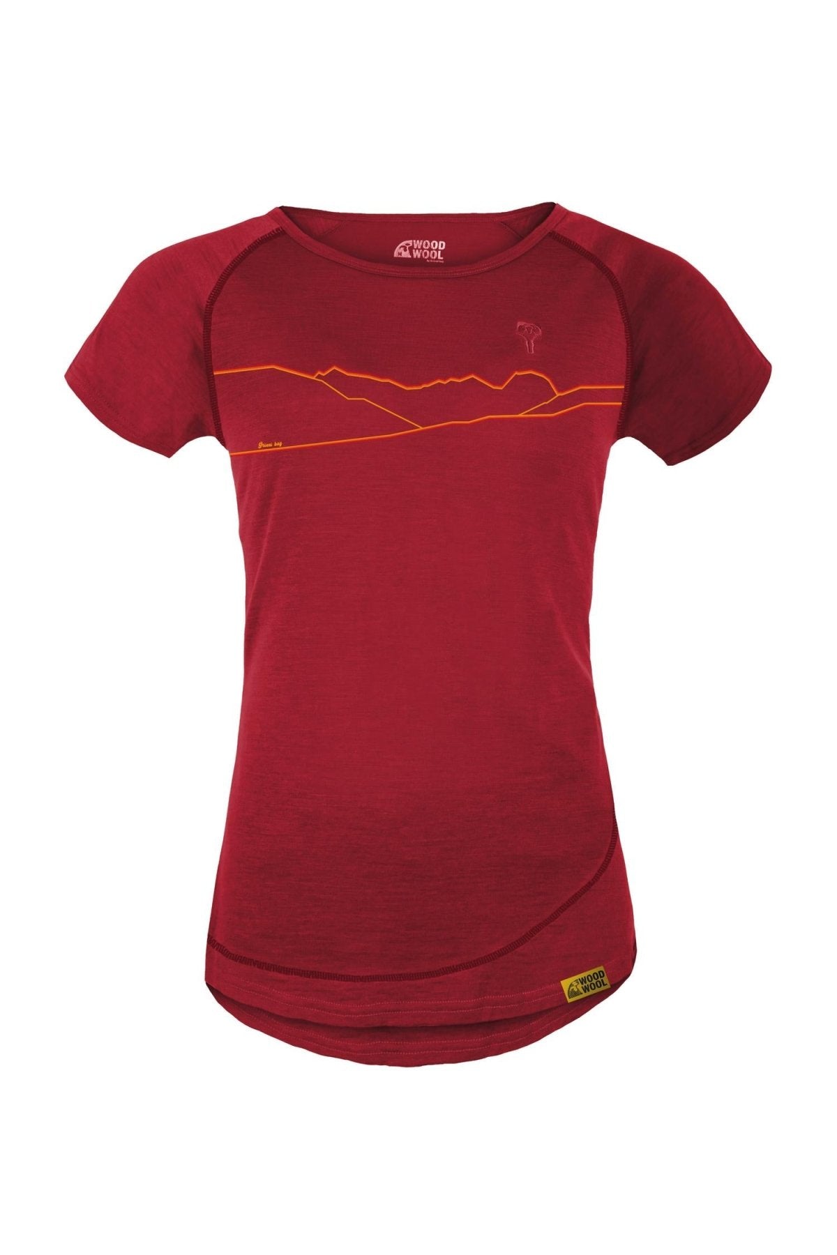 WoodWool T-Shirt Lady Kira Hometown | Fired Red Brick
