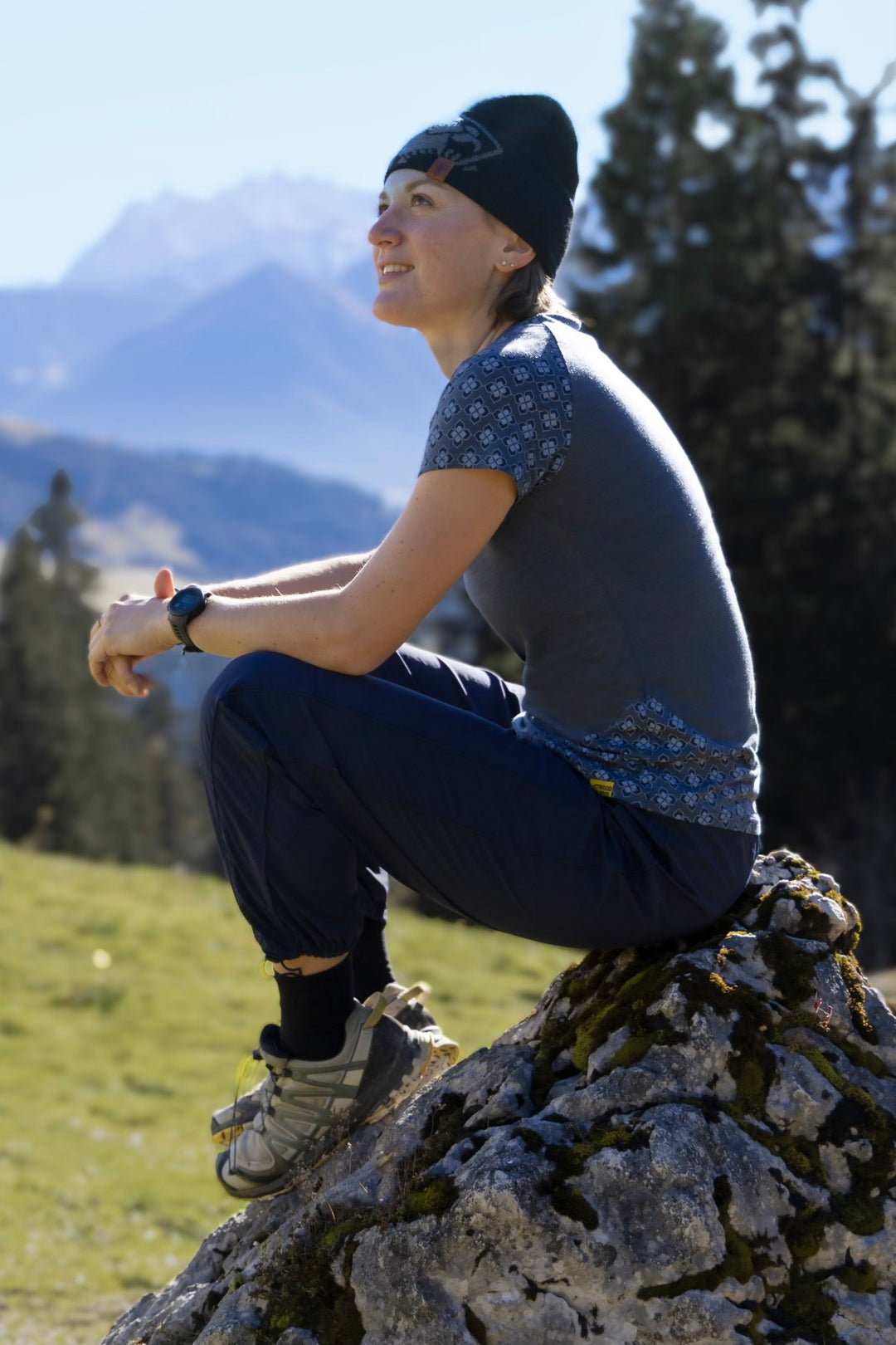 WoodWool T-Shirt Lady Tilly Allover | Ocean Cavern