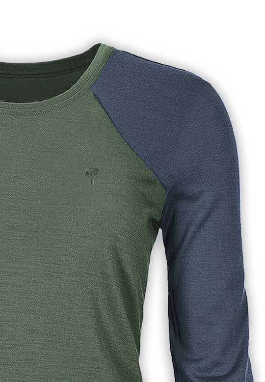 WoodWool Longsleeve Lady Phillippa | Bayberry Green