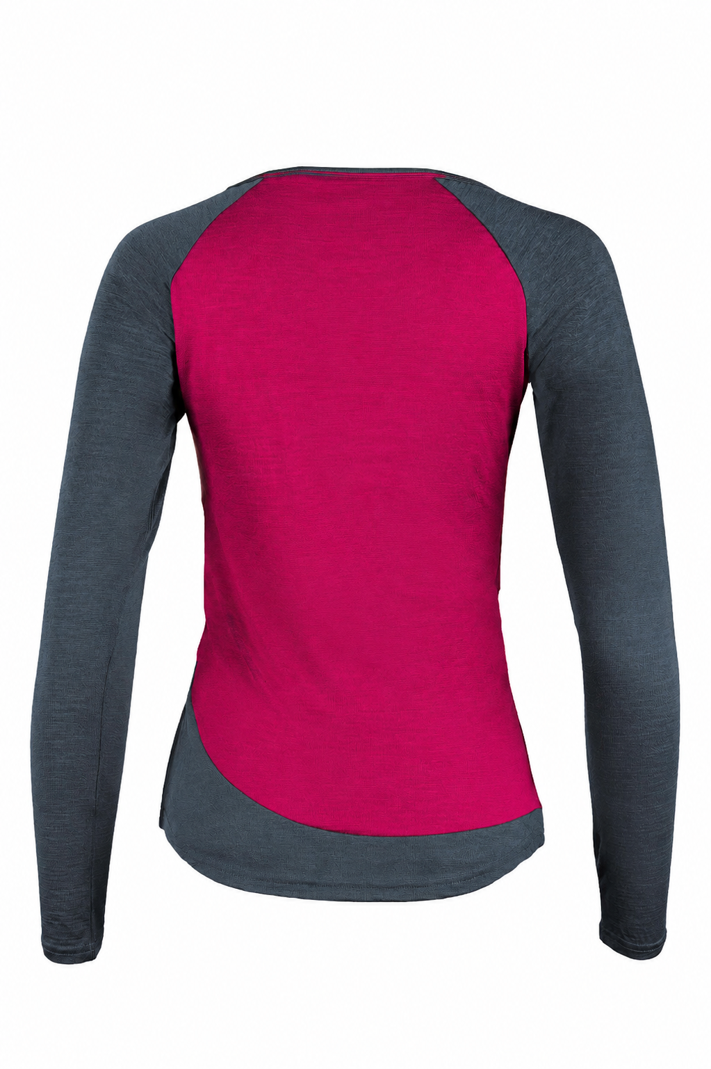 WoodWool Longsleeve Lady Phillippa | Ocean Cavern - Raspberry Red - Grüezi bag