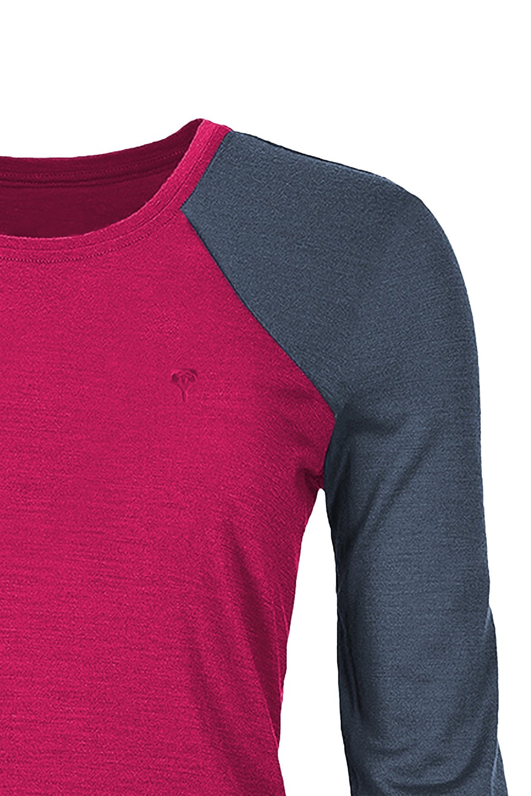 WoodWool Longsleeve Lady Phillippa | Ocean Cavern - Raspberry Red - Grüezi bag