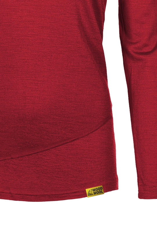 WoodWool Longsleeve Lady Chapel Fired Red Brick Logo