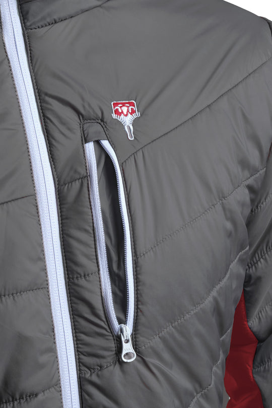 Refreshful Silkwool jacket Herren rot Brusttasche