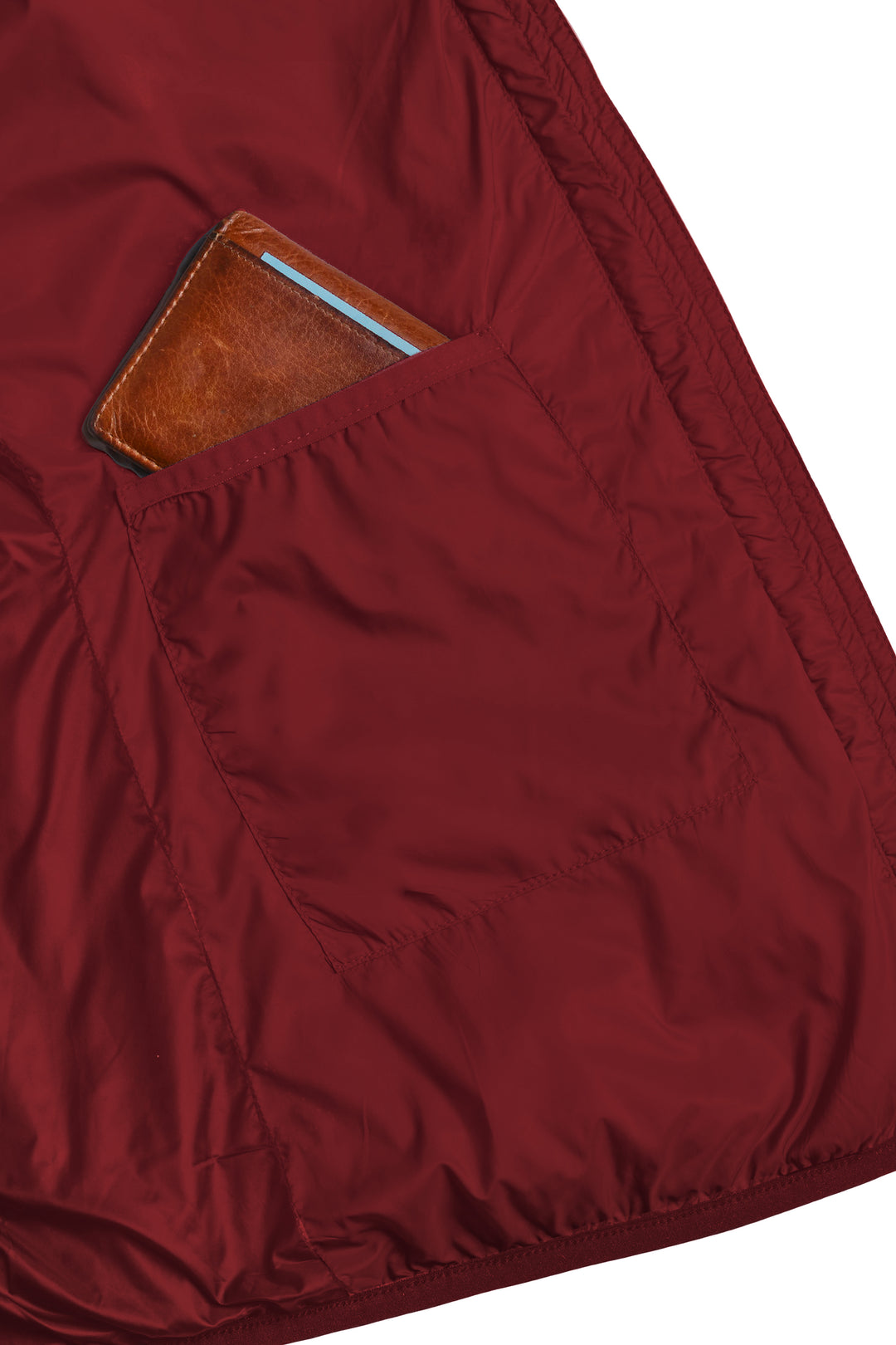 Refreshful Silkwool jacket Herren rot innentasche