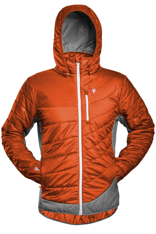 Refreshful SilkWool Jacket | Men´s | Tiger Orange - Grey