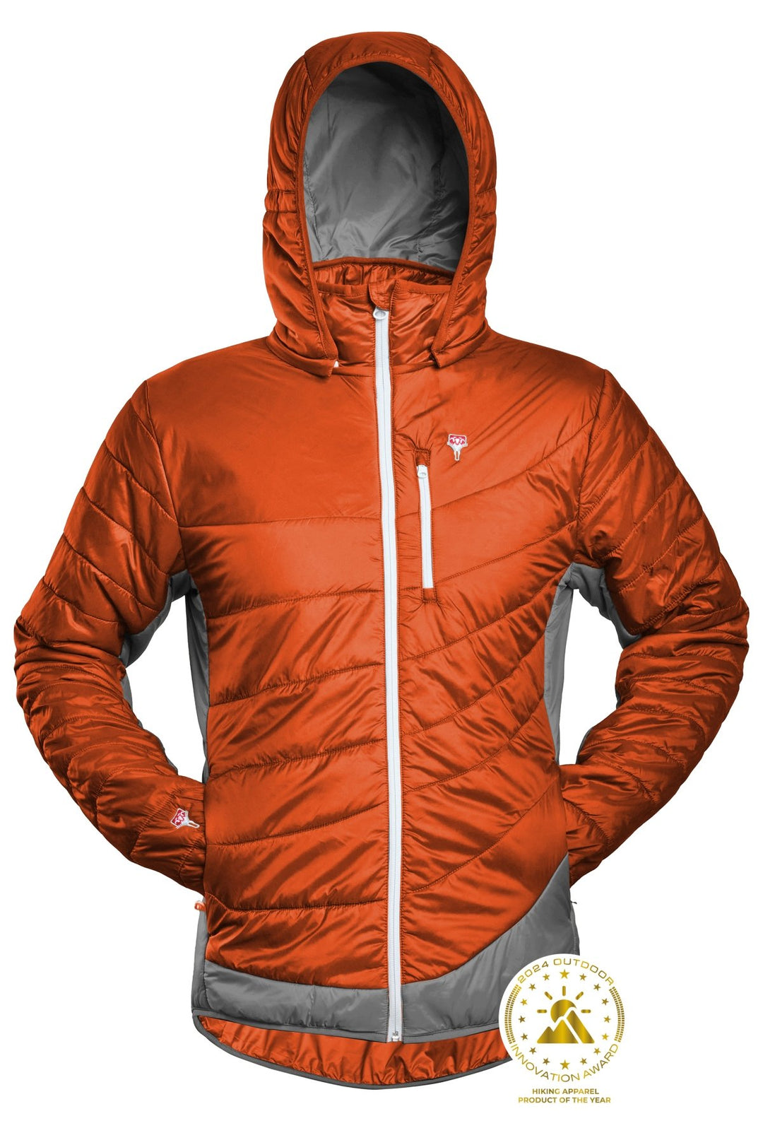 Refreshful SilkWool Jacket | Men´s | Tiger Orange - Grey
