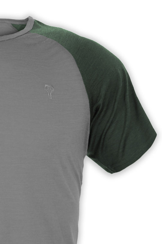 WoodWool T-Shirt Mr. Kirk | Slate Grey - Black