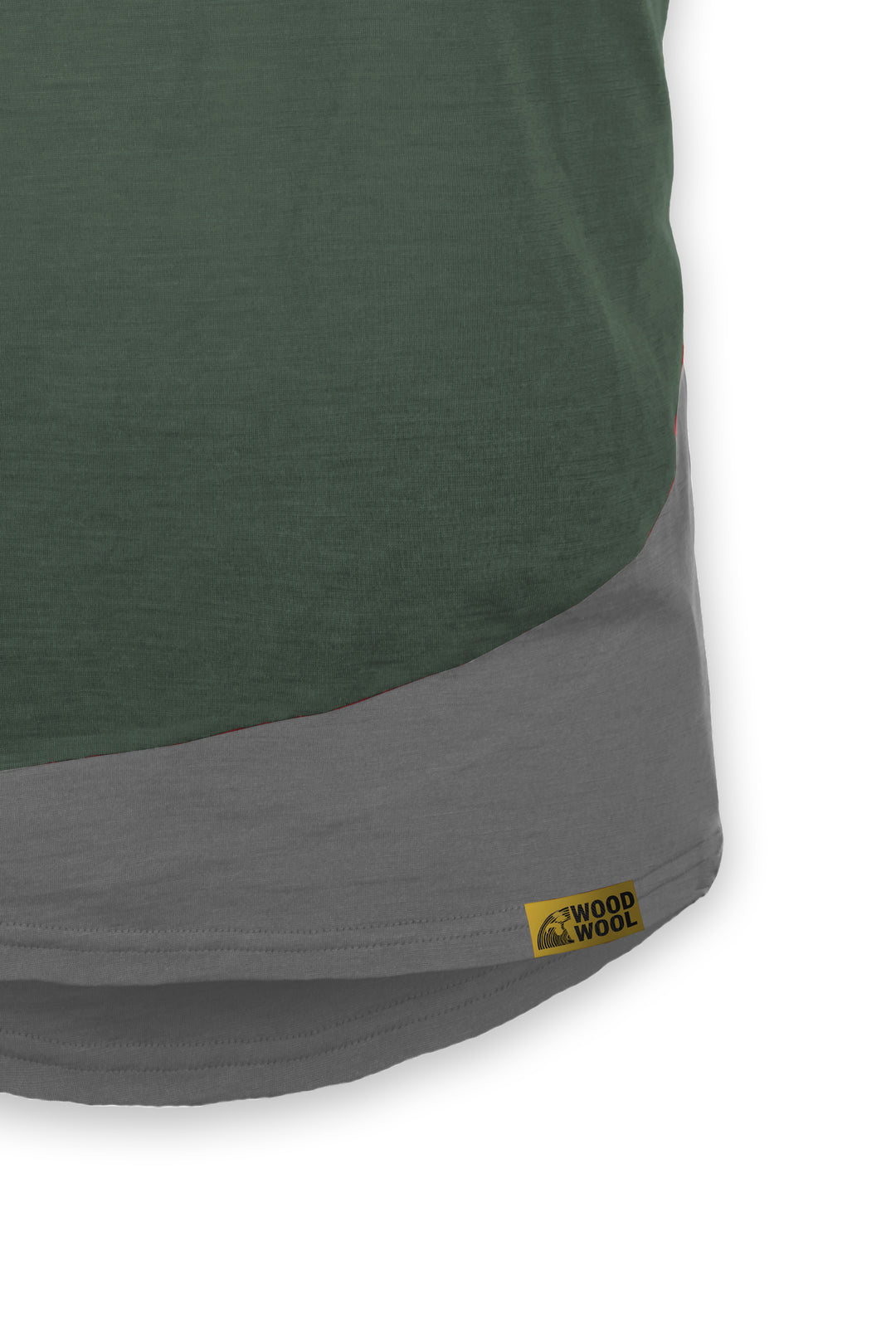 WoodWool T-Shirt Mr. Kirk | Bayberry Green-Slate Grey