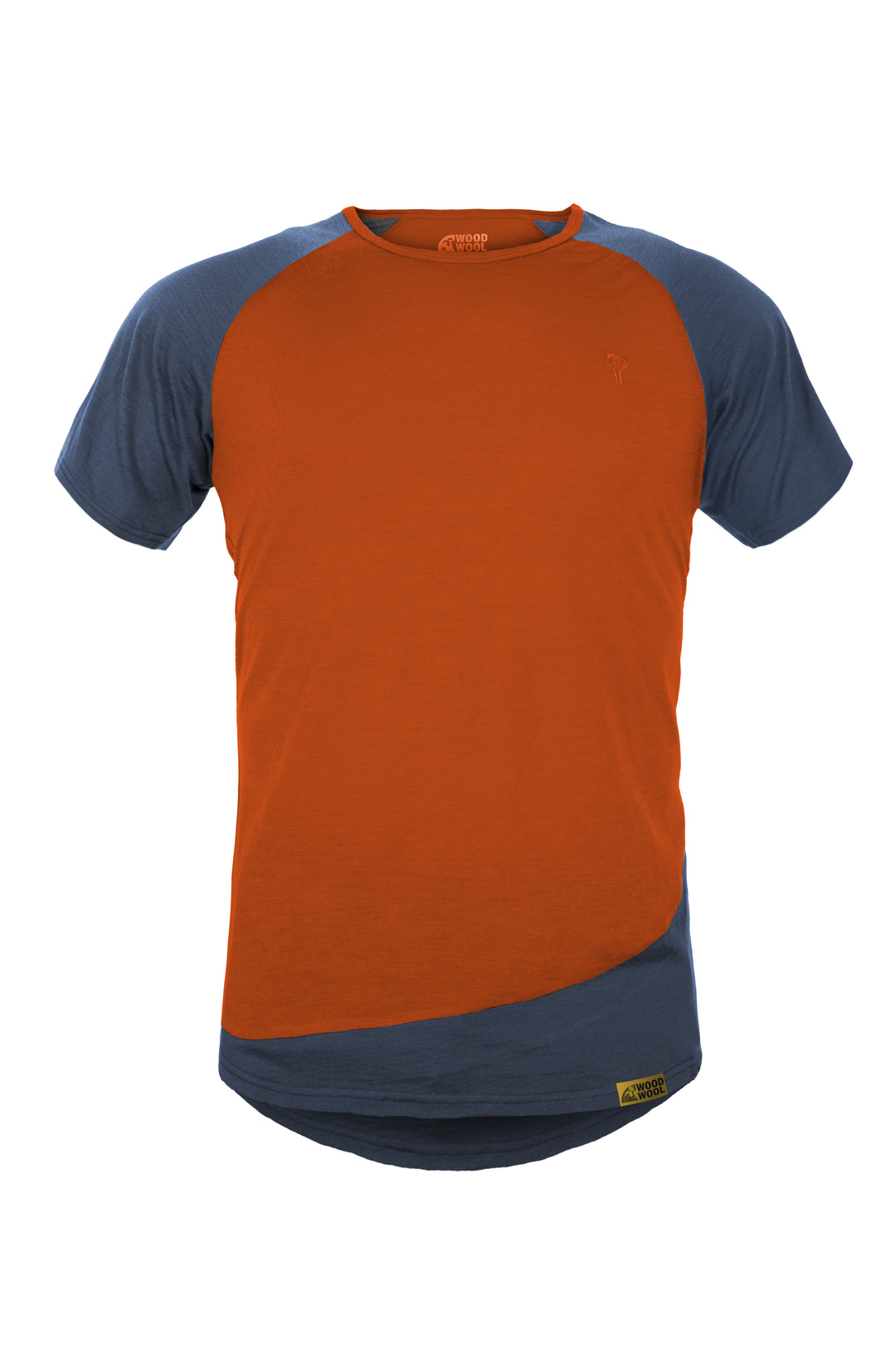 WoodWool T-Shirt Mr. Kirk | Tiger Orange - Ocean Cavern
