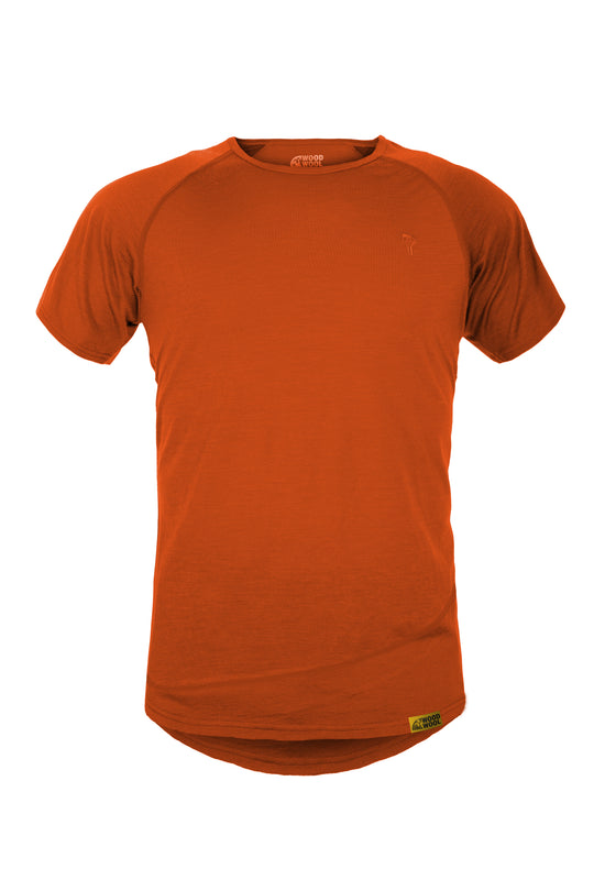 WoodWool T-Shirt Mr. Pike | Tiger Orange