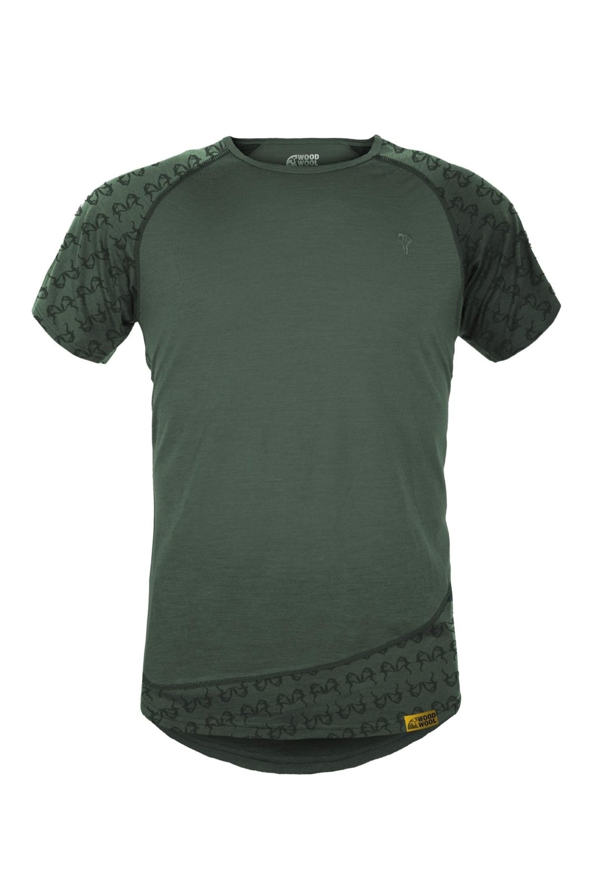 WoodWool T-Shirt Mr. Sulu Boulder | Bayberry Green
