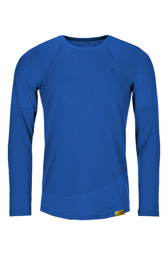 WoodWool Longsleeve Mr. Archer | Skydiver Blue
