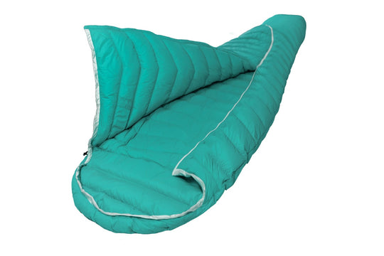 Leichter Sommerschlafsack DownWool Extreme light regular geöffnet