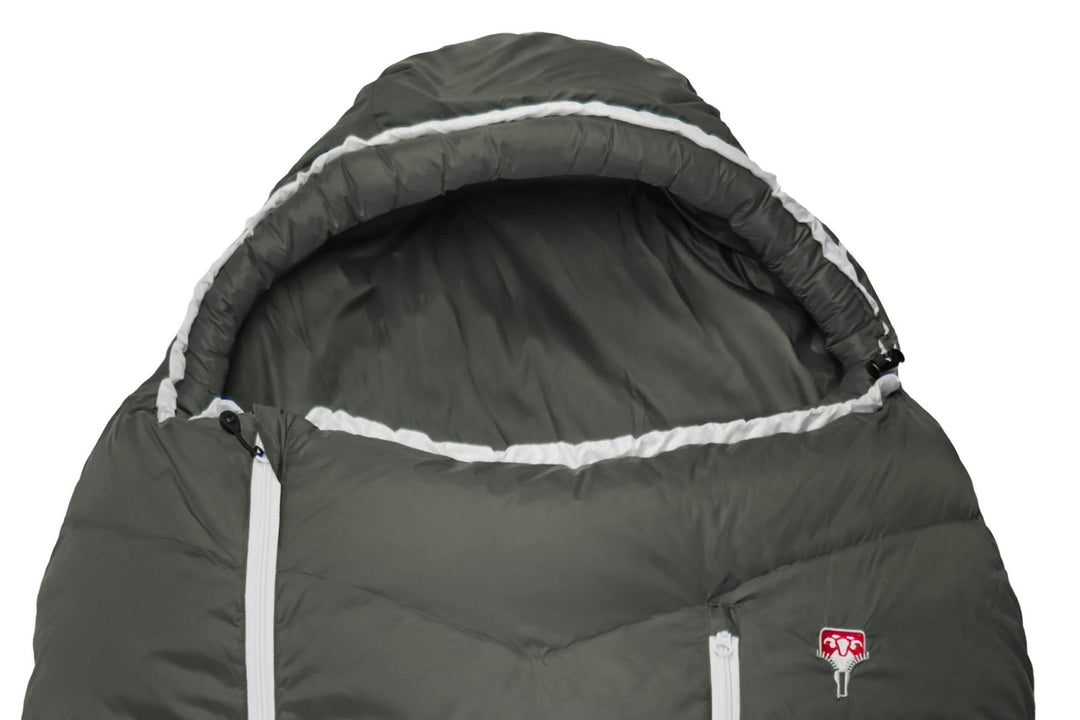 Gruezi bag Schlafsack DownWool Summer 2.0 Extra Long  Kopfteil