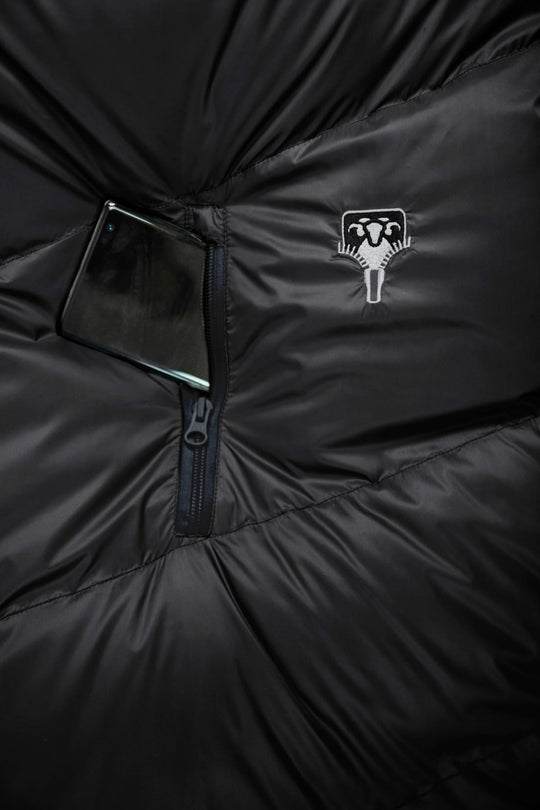 Gruezi bag Schlafsack DownWool Subzero 2.0 Black Edition Long Tasche