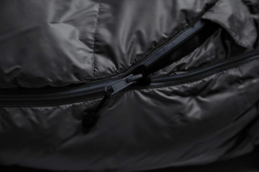 Schlafsack DownWool Subzero 2.0 Extra long Black Edtion Reißverschluss