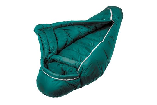 Gruezi bag Schlafsack DownWool Summer light 2.0 Regular Seitenansicht Geöffnet