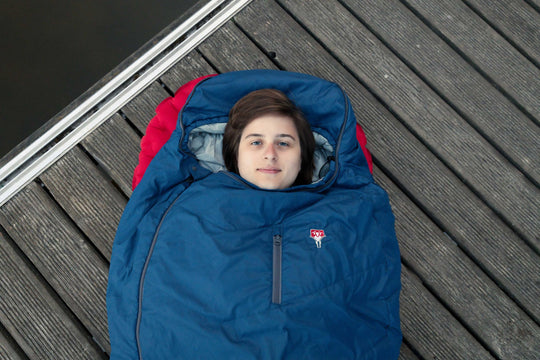 Grüezi bag Mumienschlafsack Biopod Wolle Zero Night Blue