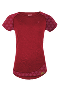 WoodWool T-Shirt Lady Tilly Allover | Fired Red Brick