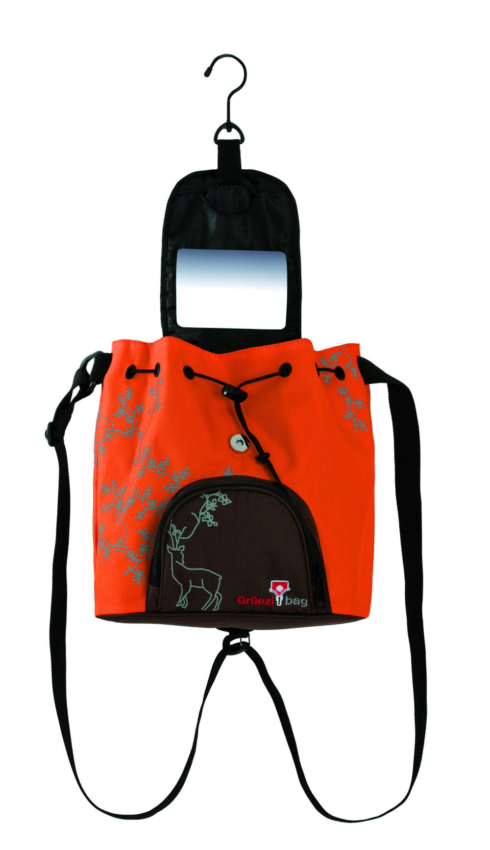 Kulturbeutel Kultursackerl orange offen